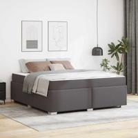 vidaXL Bedframe Anders Grijs 180 x 200 cm Kunstleer