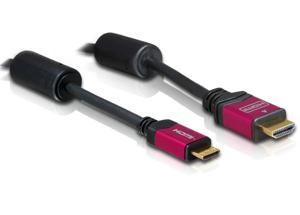 DeLOCK HDMI Mini Cable - 5.0m HDMI kabel 5 m HDMI Type A (Standaard) HDMI Type C (Mini) Zwart