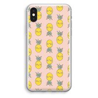 Ananas: iPhone X Transparant Hoesje