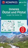 Wandelkaart 042 Inneres Ötztal und Pitztal | Kompass - thumbnail