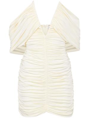 Magda Butrym Off-shoulder mini-jurk - Wit