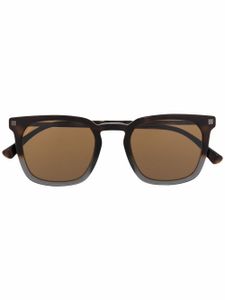 Mykita lunettes de soleil Borga à monture rectangulaire - Marron