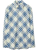 Burberry chemise en coton à carreaux - Blanc