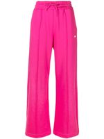 MSGM pantalon de jogging ample à logo imprimé - Rose