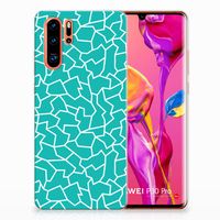 Huawei P30 Pro Hoesje maken Cracks Blue - thumbnail