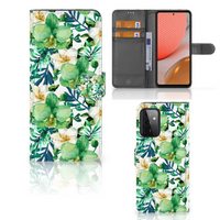 Samsung Galaxy A72 Hoesje Orchidee Groen