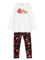 Moschino Kids ensemble à imprimé graphique Teddy Bear - Noir