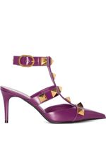 Valentino Garavani escarpins Roman Stud 80 mm - Violet - thumbnail