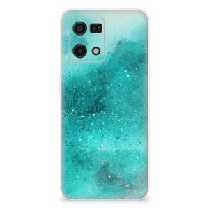 Hoesje maken OPPO Reno7 4G Painting Blue