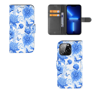 Hoesje voor iPhone 13 Pro Flowers Blue