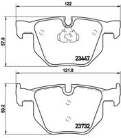 Remblokkenset, schijfrem BREMBO, u.a. für BMW