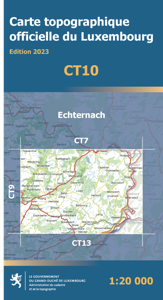 Topografische kaart - Wandelkaart 10 CT LUX Echternach | Topografische