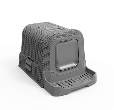 Keddoc Rotan Kattentoilet Kattenbak - Grey - Grijs