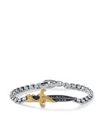 David Yurman bracelet Waves Dagger en or 18ct et argent sterling - thumbnail