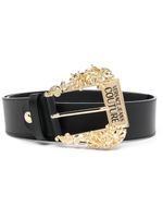 Versace Jeans Couture ceinture en cuir à boucle baroque - Noir - thumbnail