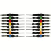 Yellow Cable OC04 6.3mm TRS Jack Multikabel, 8-weg, 5 meter