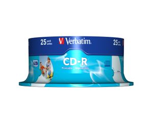 Verbatim 43439 CD-R disc 700 MB 25 stuk(s) Spindel Bedrukbaar