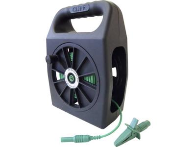 Cliff CIH299430 Veiligheidsmeetsnoerenset [Stekker 4 mm - Bus 4 mm] 30.00 m Groen 1 stuk(s)