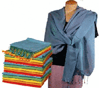 Chakra Pashmina Sjaal Blauw