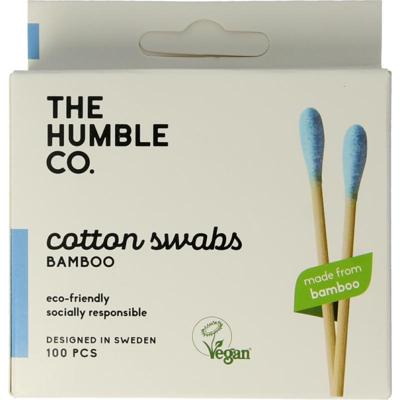 The Humble Co Wattenstaafjes bamboe blauw The Humble Co Wattenstaafjes bamboe blauw