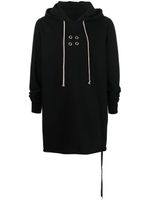 Rick Owens DRKSHDW hoodie en coton à manches longues - Noir