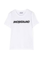 Moschino Kids t-shirt en coton à logo imprimé - Blanc