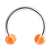 Circular barbell Chirurgisch staal 316L / Acryl Circular Barbells - thumbnail