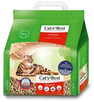 Cat's Best Originele kattenbakvulling, 100% plantaardige kattenbakvulling met maximale zuigkracht, bestrijdt geurtjes natuurlijk actief, 2,1 kg/5 l