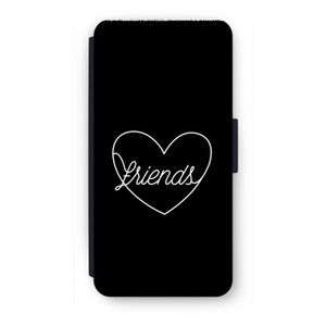 Friends heart black: iPhone 8 Flip Hoesje