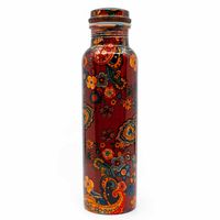 Spiru Koperen Waterfles Floral Painting geprint - 900 ml - thumbnail