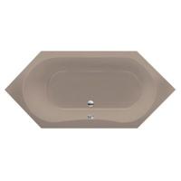 Ligbad Inbouw Xenz Lucia Hoekbad 1-2 Persoons Duobad 80x180x44cm Acryl Klei Mat met Poten