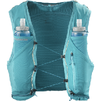 Salomon Adv skin 5 with flasks - BLAUW - Unisex