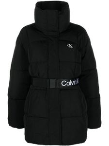 Calvin Klein Jeans doudoune à taille ceinturée - Noir