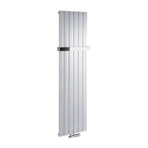 Designradiator Sapho Colonna Recht Middenaansluiting 45x180 cm 910W Zilver Sapho