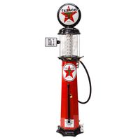 American Texaco 6 Gallon Benzinepomp - Rood & Zwart - Reproductie - thumbnail