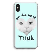 You had me at tuna: iPhone X Transparant Hoesje