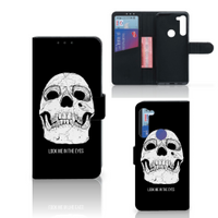 Telefoonhoesje met Naam Motorola G8 Power Skull Eyes - thumbnail