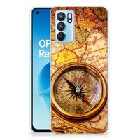 OPPO Reno6 5G Siliconen Back Cover Kompas - thumbnail