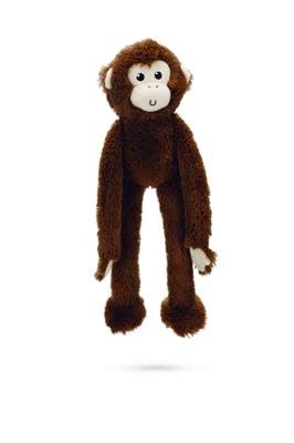 Beeztees Aap Kito - Hondenspeelgoed - Donker Bruin - 41 Cm