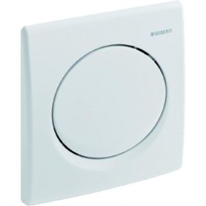 Geberit Bedieningsplaat voor urinoir, pneum.bediening, model Samba, wit 241.319.11.1