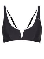 Karl Lagerfeld haut de bikini bandeau Karl DNA - Noir - thumbnail