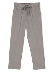 TRUSSARDI JUNIOR pantalon de jogging à logo brodé - Gris