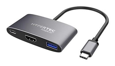 Hypertec AdaptLite HD - Universele USB-C-adapter met HDMI, USB3.0 en 100W stroomvoorziening, HYP-USBCAL-HD