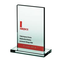 Viking Choice  Gegraveerde glazen trofee + verfvulling Gegraveerde glazen trofee + verfvulling