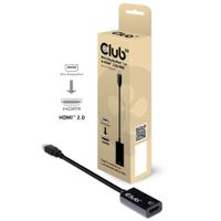 CLUB3D Mini DisplayPort 1.4 to HDMI 2.0a HDR Active Adapter