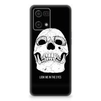 Silicone Back Case OPPO Reno7 4G Skull Eyes