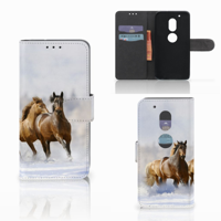 Motorola Moto G4 Play Telefoonhoesje met Pasjes Paarden