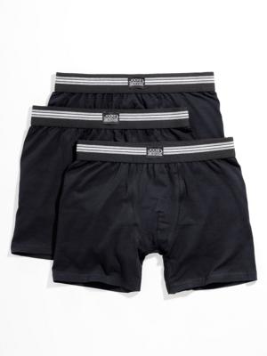 Boxershort zonder gulp in set van 3 Van Jockey zwart