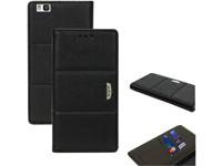 Perlecom Flip cover Huawei P9 Lite Zwart