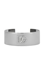 Dolce & Gabbana bracelet manchette à logo DG - Argent - thumbnail